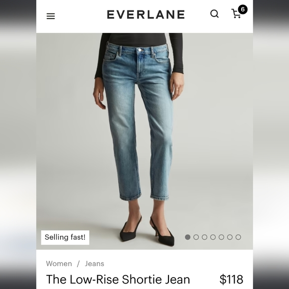 Everlane Denim - Everlane Low Rise Shortie Jean in Vintage Light